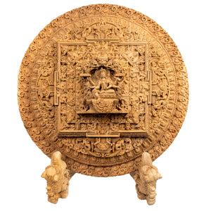 MANDALA BASUNDHARA AVEC SUPPORT MAKARA