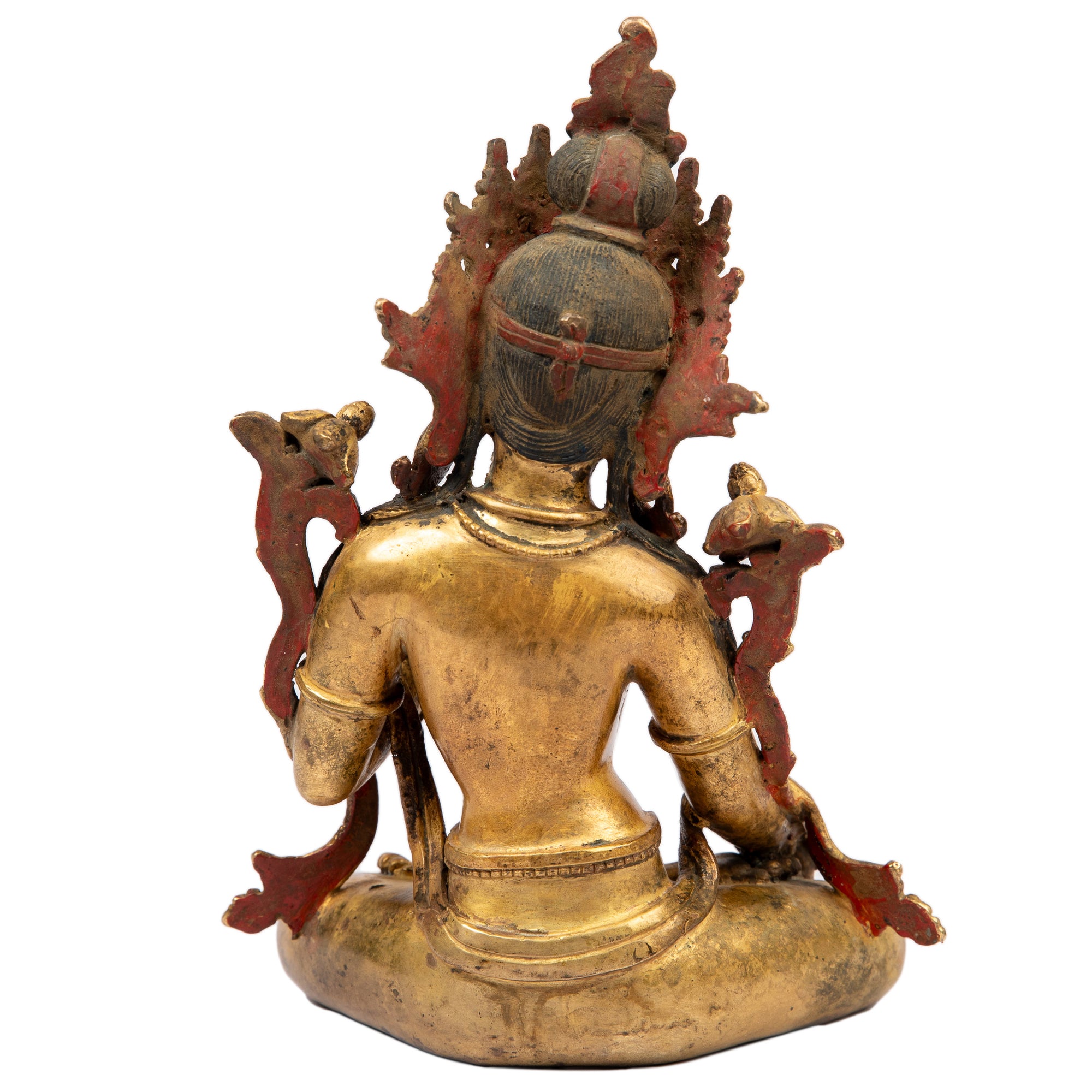 Bronze statue from Nepal in antique medieval style. Tara is one of the most important figures in Buddhism. She is a representation of the female aspect of Avalokiteshvara, the Buddha of Compassion. This statue was part of the exhibition in the Patan Museum: "The Revival of Newari Woodcarving, 2024".