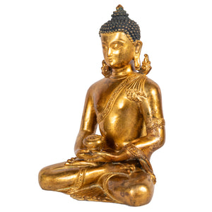 Amitabha Buddha bronze sculpture 22 cm 1.51 kg Nepal left view Himalayart