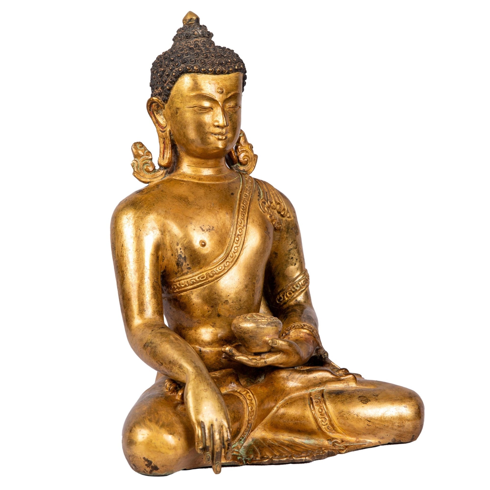 Right side view highlighting calm expression and balanced pose.