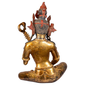 laxmi-bronze-statue-24k-gold-44cm-9kg495-back-himalayart
Laxmi bronze statue 44cm, 9.495kg — back view, hand-made in Patan Nepal.