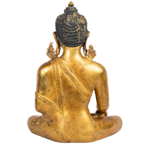 Shakyamuni Buddha Buddhist statue Nepal back view Himalayart
