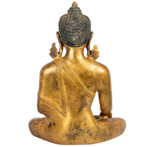 Shakyamuni Buddha Buddhist statue Nepal back view Himalayart