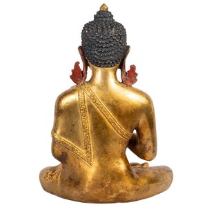 Shakyamuni Buddha Buddhist statue Nepal back view Himalayart